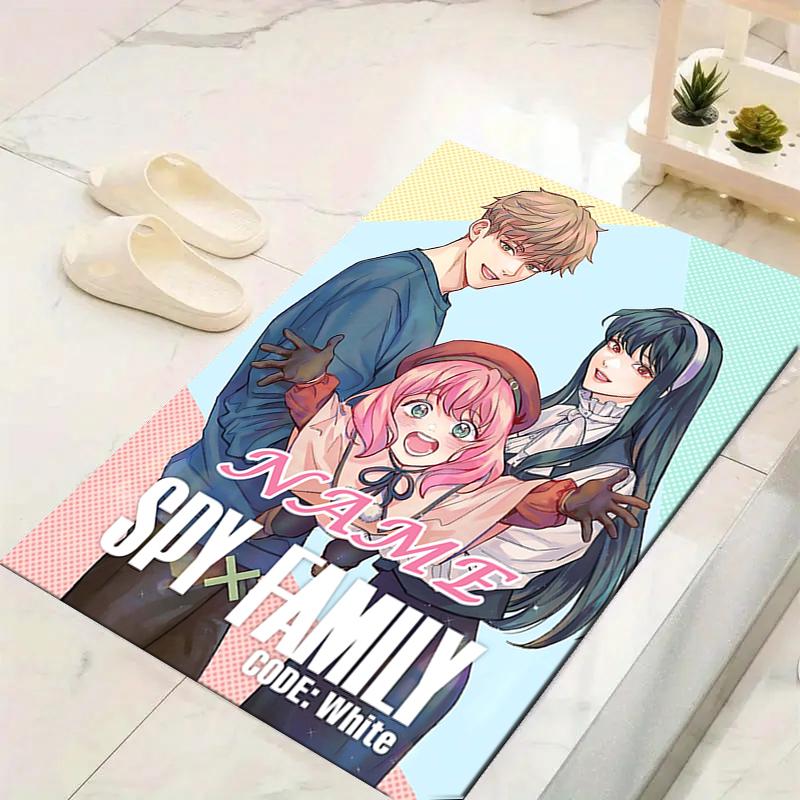 Custom 1Pc Spy Family White Code Rug Office Carpet Indoor Outdoor Entrance Doormat Nonslip Soft And Comfortable Living Room D2915276