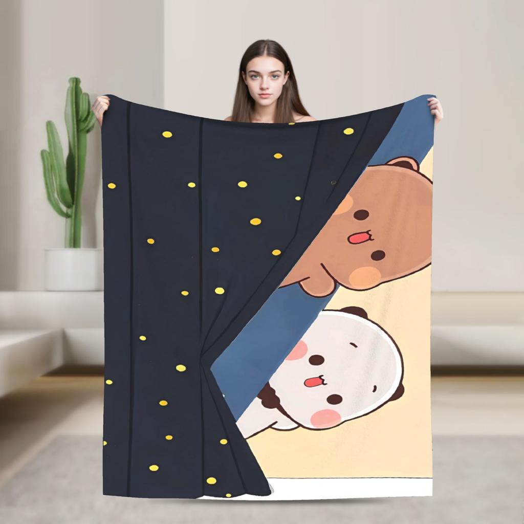 Bubu Dudu Blankets Super Soft Graphic Plush Throw Blanket For Kids Adult Home Decor Flannel Bedspread Bed Cover