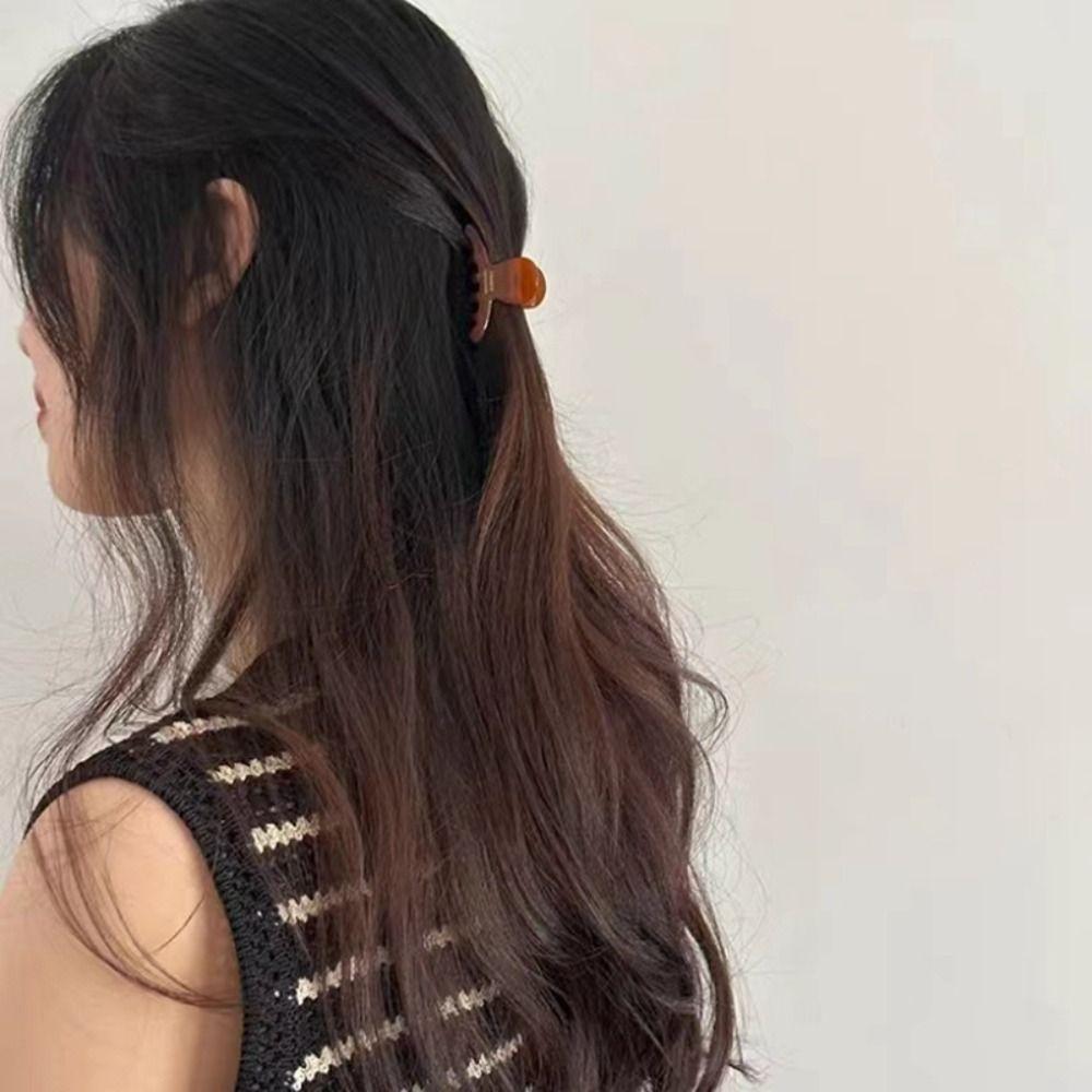 Korean Style Small Shark Clip Colorful Acetic Acid Side Clip Cute Acetic Acid Hair Claw  Children