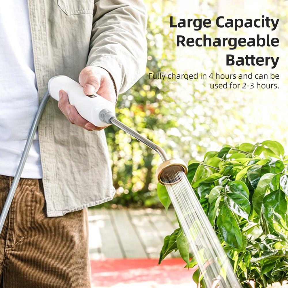 Поливочная насадка из нержавеющей стали с 3 регулируемыми распылителями и простым управлением в один клик, электрическая