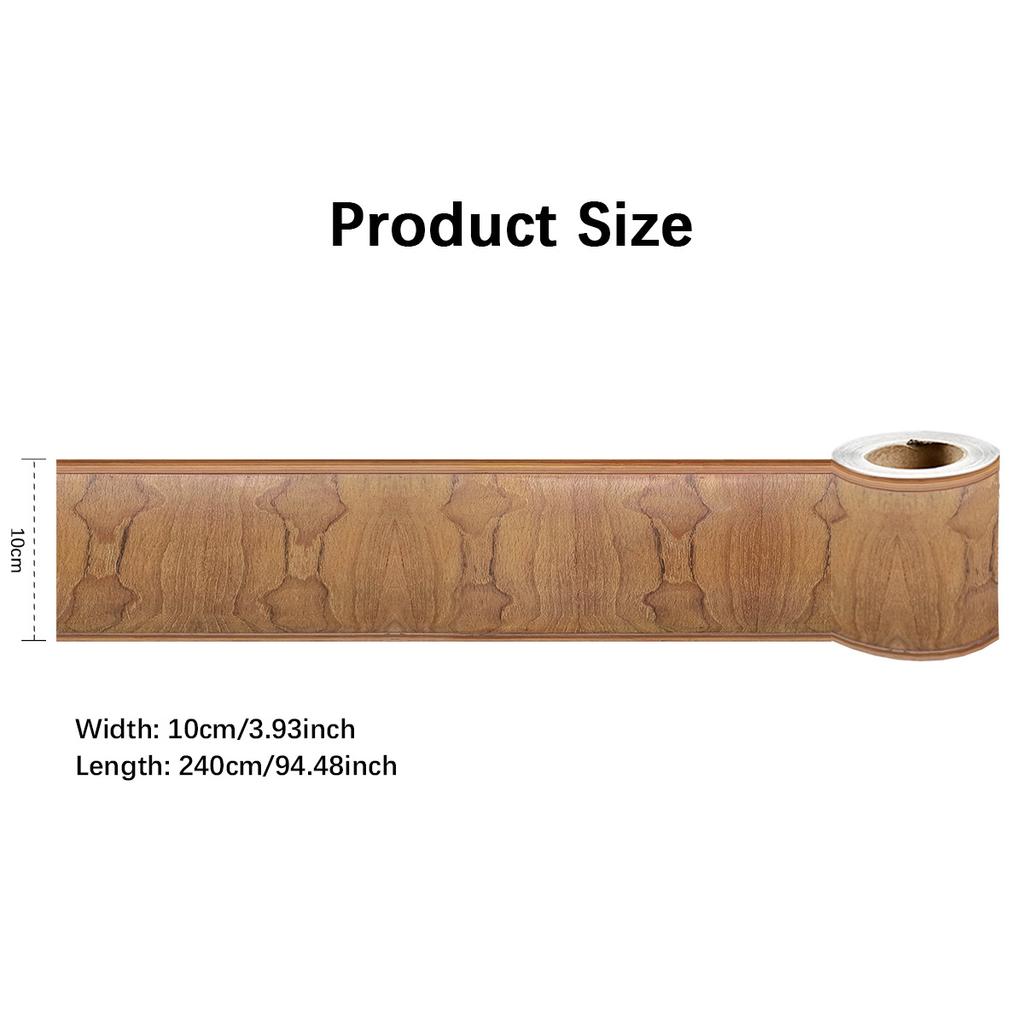 240cm Length Luxury Skirting Corner Wall Sticker Bathroom Office Glass Waist Line Home Decor Waterproof Floor Waveguide Art Wallpaper