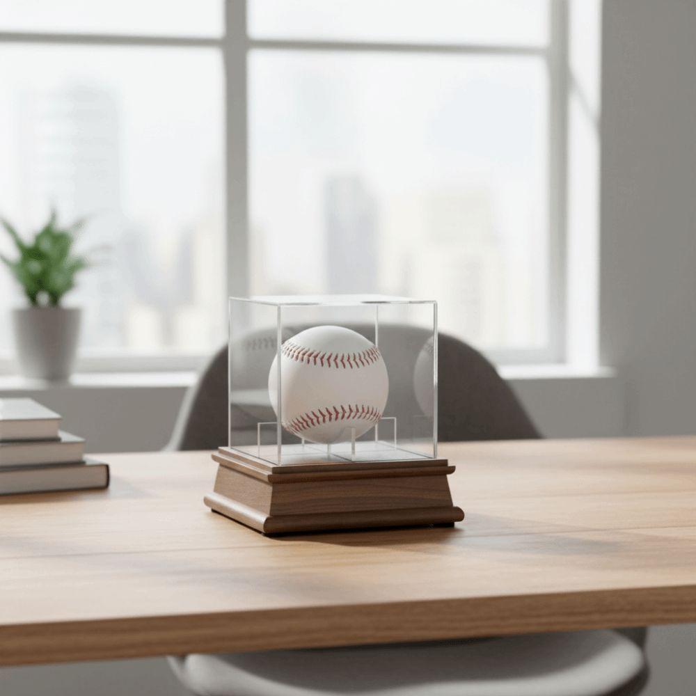 Acrylic Cube Baseball Display Case Ball Holder Baseball Holder Baseball Box Autographed Balls