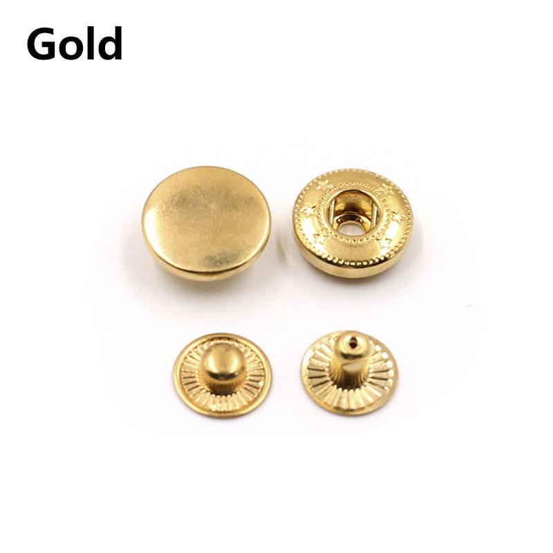 10Sets Sewing Accessories Copper Fasteners Clothes Snap Buttons Press Studs Garment DIY
