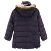 Uniqlo Пуховик 55,1" Фиолетовый Капюшон с мехом Детский Б/у