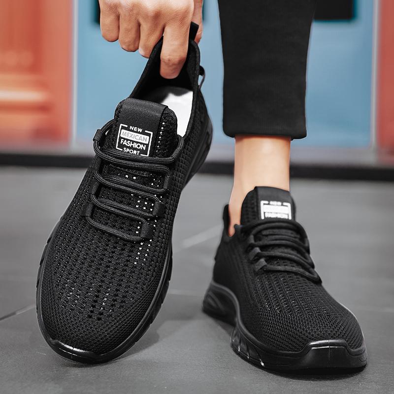 Мужская обувь, мужская повседневная спортивная обувь, мужская обувь с сеткой, дышащая и универсальная модная обувь, легкие кроссовки