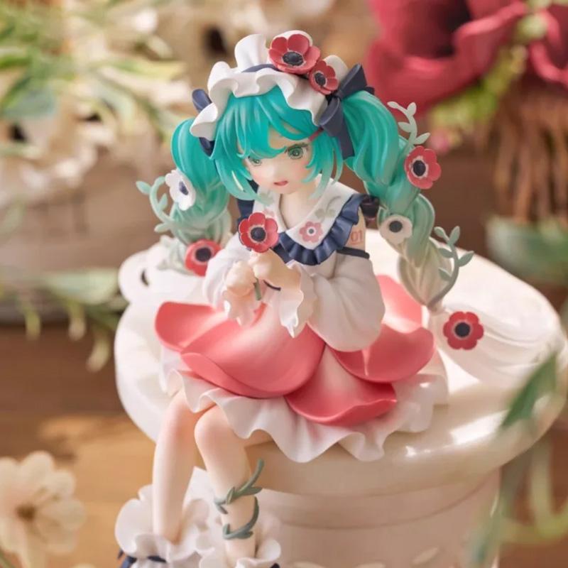 Оригинальная фигурка аниме FuRyu Hatsune Miku Flower Fairy, игрушки, ПВХ модель, коллекция, экшн-фигурка, кукла, подарок