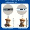 New 2d Flat Acrylic Cat Dog Type-C Dust Plug For Iphone For Samsung Universal Phone Dust Plug Decor Hanging Pendant Phone Access