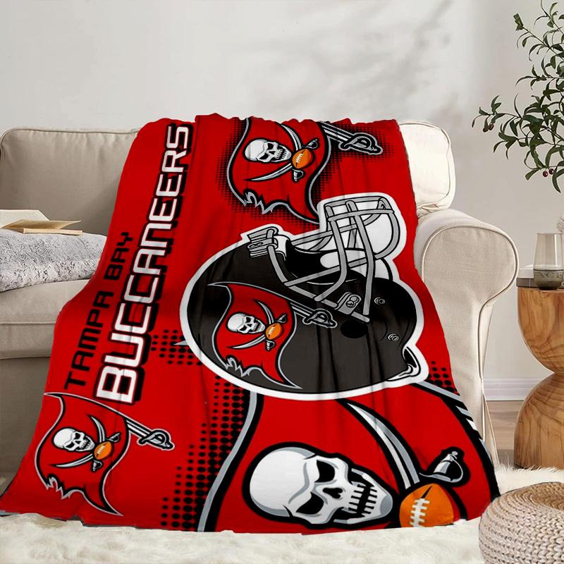 Tampa Bay Buccaneers Helmet Portable Blanket/Soft Blanket Bedding Blanket Suitable for Travel Camping Living Rooms Offices Sofas Fan Gifts
