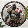 Знак жестяной круглый God of War Kratos, настенное искусство для декора игровой комнаты
