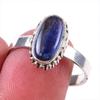 Натуральный кианит драгоценный камень ручной работы 925 пробы серебро подарок кольцо S.9 j1B84