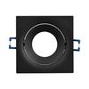 Fixation spot BRAYTRON Tetra-E4, carré, noir, orientable, longueur et largeur 90mm, aluminium