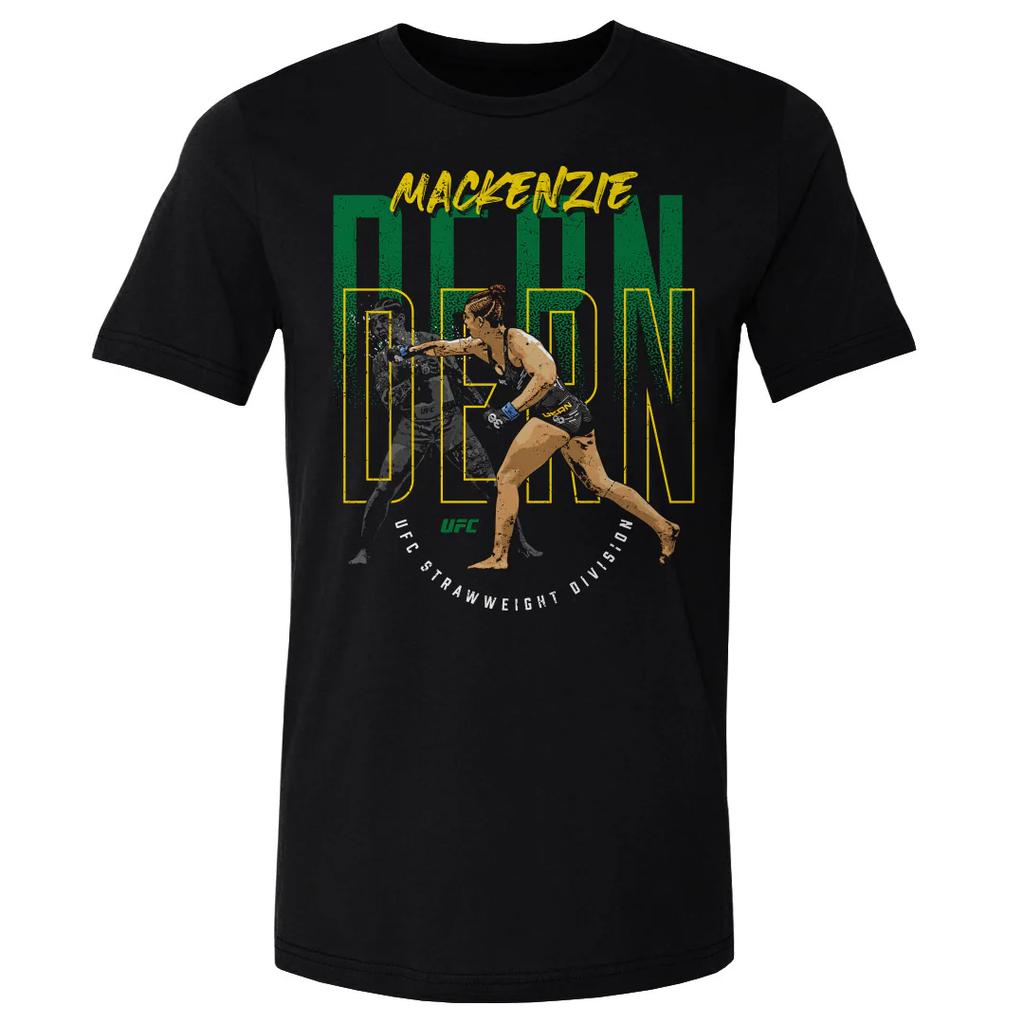 Летняя футболка UFC 2026 с графическим принтом Mackenzie Dern для женщин, спортивная, хлопковая, с коротким рукавом, свободная, для отдыха и фитнеса, унисекс