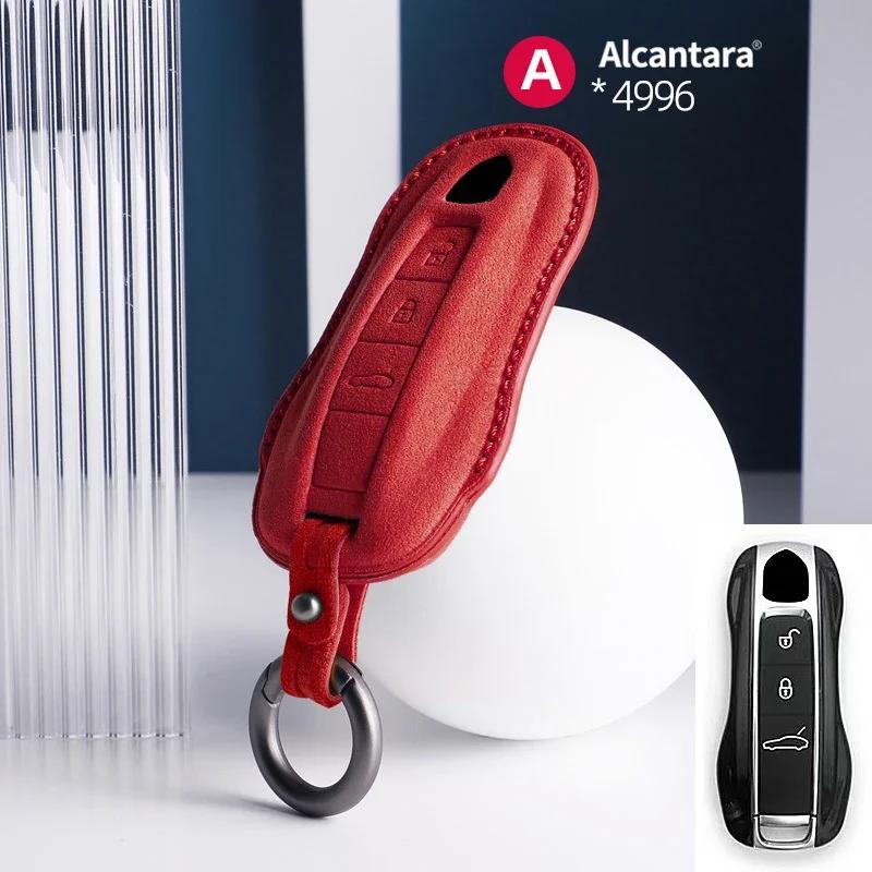 AABKR1 Car Key Bag Case Cover For Porsche Panamera Spyder Carrera Macan Cayman Cayenne 911 970 981 991 Car Key Cover Accessories