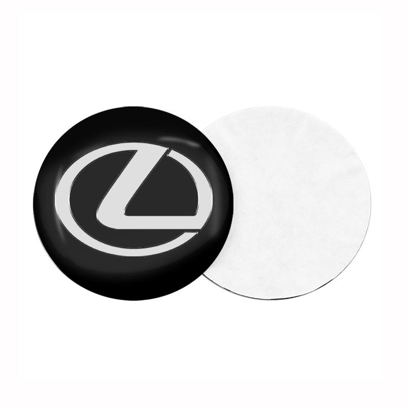2026 Hot Interior Stickers 4Pc 56/60mm Car Wheel Center Hub Caps Cover Decor Sticker Auto Accessories For Lexus CT200H ES250 ES3