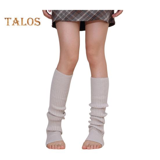 1 пара зимних гетр, теплые ребристые трикотажные полоски, эластичные трикотажные носки до щиколотки с отверстием для пятки, аксессуары 80-х для вечеринок, спорта, йоги, танцев