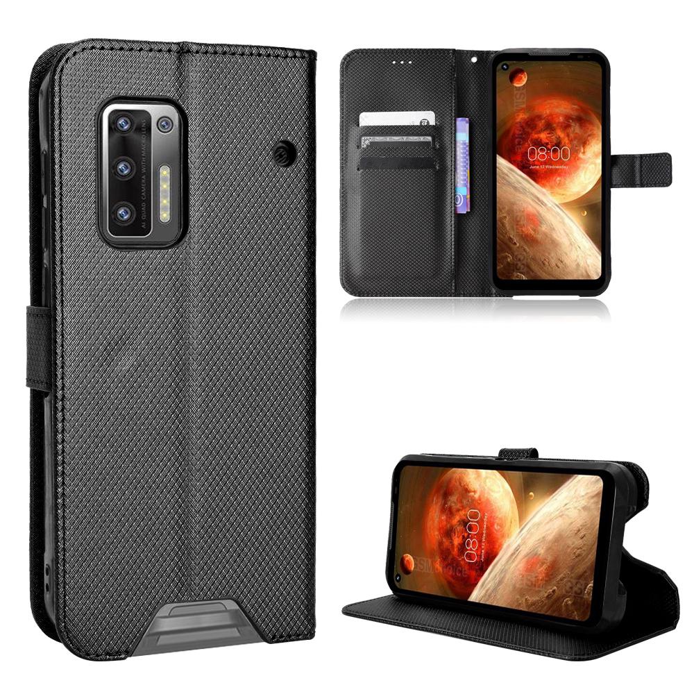 for Doogee S97 Pro Wallet Case with Kickstand & Card Slots – Shockproof, Dustproof, Business Heavy Duty Flip Leather Diamond Cover