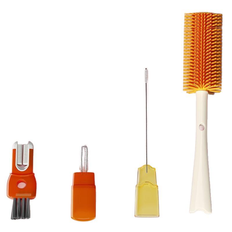 5-in-1 Silicone Cup and Straw Cleaner: Upgraded Multi-functional Brush for Baby Bottles and Lids
