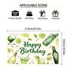 Cocktail & Lime Happy Birthday Tapestry, Summer Party Background