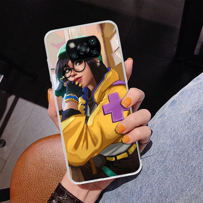 Valorant Killjoy Phone Case For Xiaomi Poco X7 X6 X5 Pro F7 Ultra Redmi 15C 15 13C 13 12C 12 10 10A 10C 9 9A 9C 9T Cover Poco X7