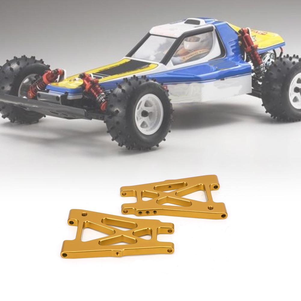2PCS Aluminum Alloy Rear Lower Swing Arm Fit for 4 Optima 1Celsius10 RC Off Road Vehicle(Blue )