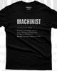 Machinist Definition Shirt, Funny CNC Machine Shop Humor Tee