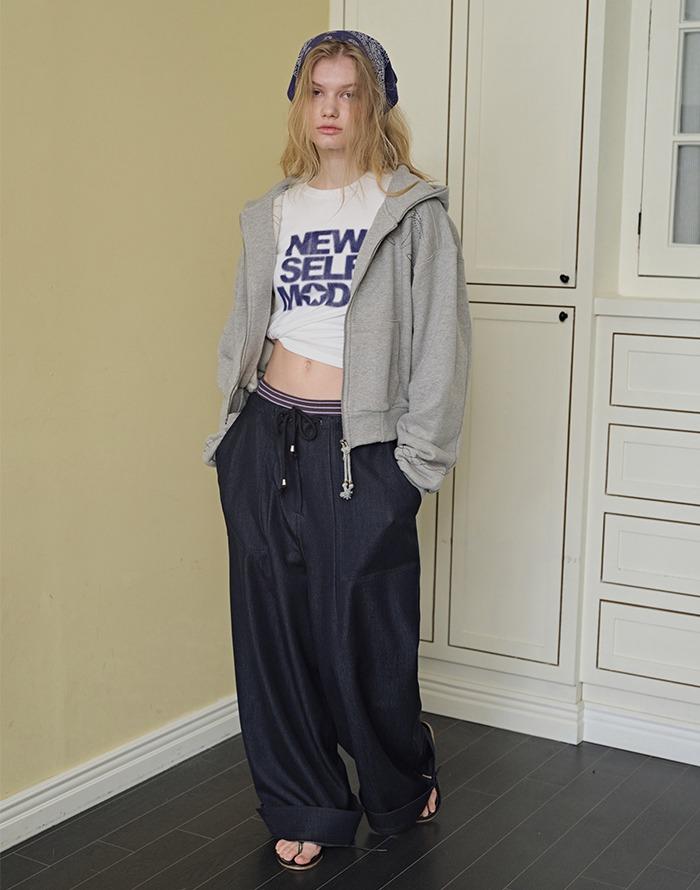 INSEOWL Easy Cuff Pants _ Navy