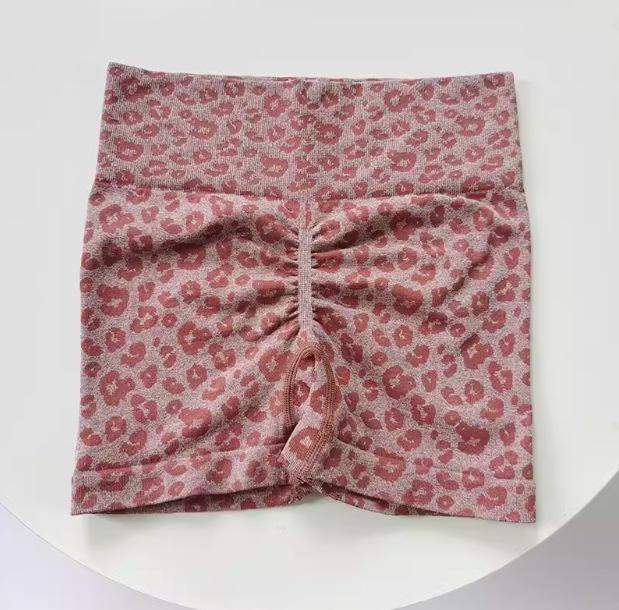 Женские леггинсы для йоги с высокой талией и леопардовым принтом, быстросохнущие - Утягивающие, стиль "персиковые ягодицы"