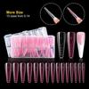 150Pcs/Box Full Cover False Nails Tips Reusable French Manicure High-Quality Dual Forms Nail Mold