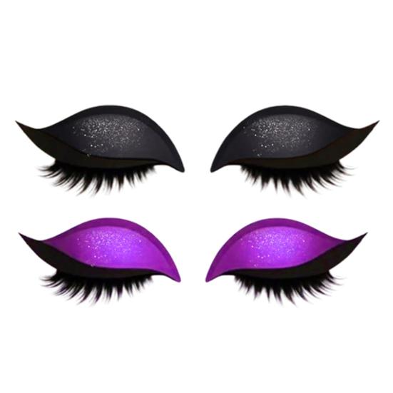 2 Lazy Stickers Eye Shadow Eyelash Pairs Reusable Eye Makeup Stickers