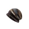 Maillard stack hat children's winter fashion plush fluffy face small knitted cold hat striped versatile headgear