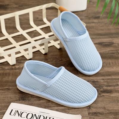 Летние тонкие туфли для послеродового периода, сетчатые, полые, супер дышащие, с мягкой подошвой, нескользящие, тапочки для послеродового периода