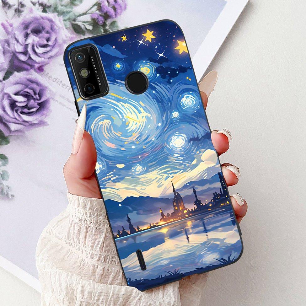 For Tecno Spark 6 Go KE5j KE5k Case For Tecno Spark Go 2020 KE5S Cover Silicone Cute Fashion Flowers Funny Painted Back Cover