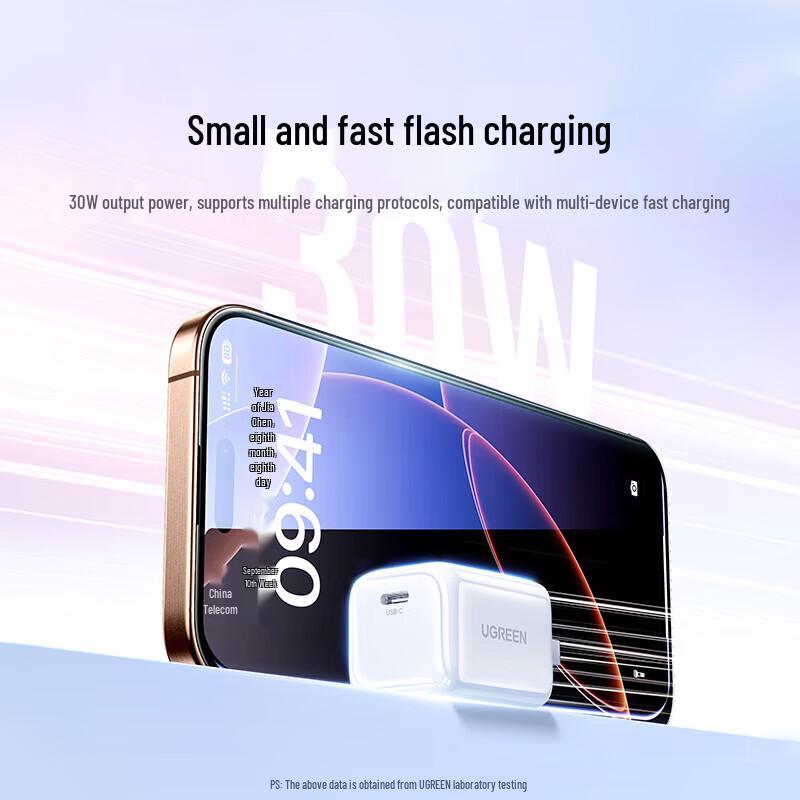 Ugreen Быстрое зарядное устройство GaN USB-C мощностью 30 Вт