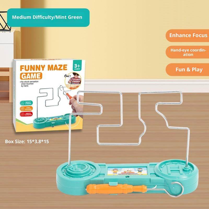 Дети Коллисон электрошокер игрушка образование электрический сенсорный лабиринт игра вечеринка забавная игра научный эксперимент игрушки для детей подарок