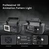 PAIFIEVD 3D RGB Проектор лучей, 500 мВт Анимированный диско-свет, Сценический свет с активацией звуком, Поддержка DMX512, Сканирующий свет с эффектом лучей для бара, свадьбы
