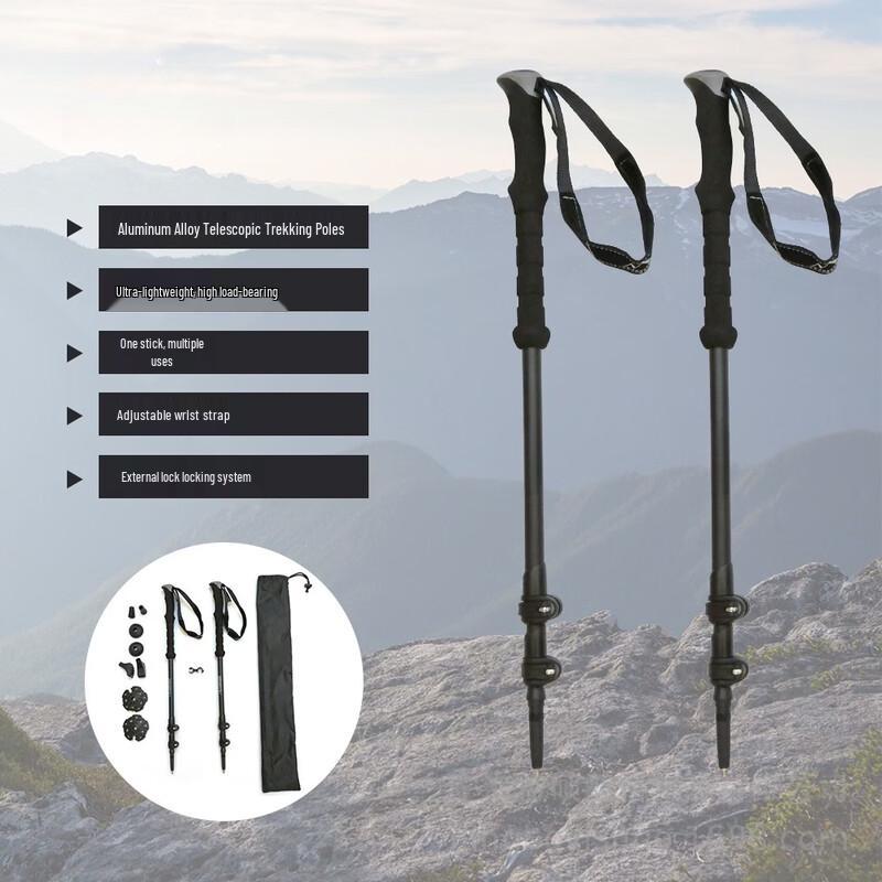Tolex 6061 Aluminum 3-Section External Lock Trekking Pole
