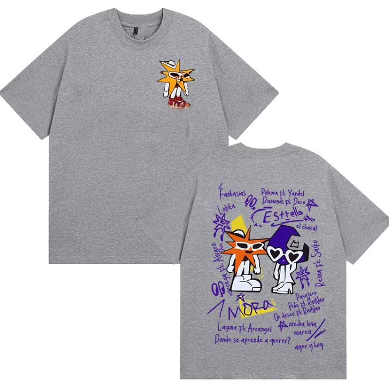 Rapper MORA Album Tour 2025 Merch Tee Shirt Unisexs Women Harajuku Fashion Vintage Tshirt Summer Casual Cotton Oversized T Shirts