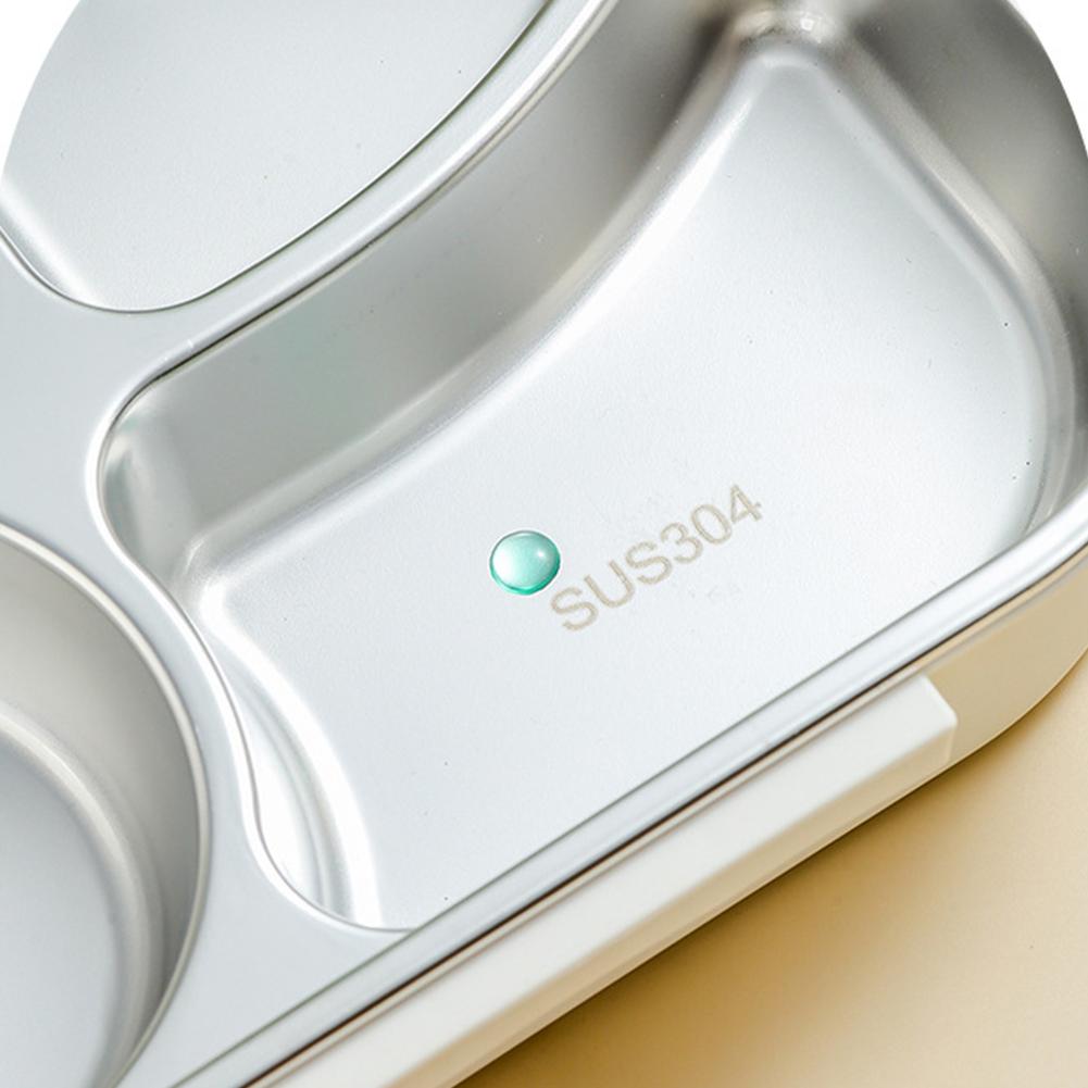 Stainless Steel Heat Preservation Bento Box 2/4/5 Grids Portable Food Container Panda for Adults Kids for Children School Picnic