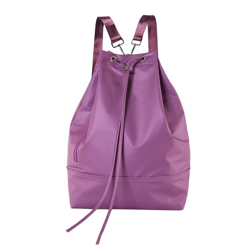 Однотонный женский рюкзак со шнуром Oxford, большая вместительная повседневная сумка, элегантный рюкзак для поездок на работу, высокое качество