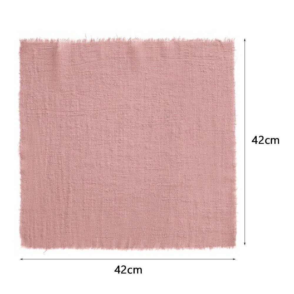 6pcs Sage Green Tassel Napkins Reusable Gauze Napkins Reusable Cloth Napkins  Home Decoration