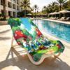 Blue Smurfs Print Beach Towel Design, Soft, Lightweight. for Home Bathroom, Spa, Pool, Yoga, Surfing, Camping, Gift for Family, Friend