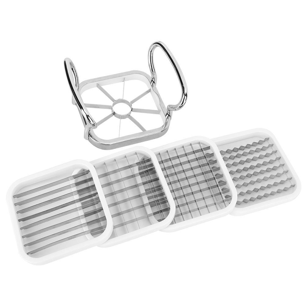 5 шт./компл. из нержавеющей стали, измельчитель для картофеля, фруктов, измельчитель, инструмент для жарки картофеля, кухонные гаджеты