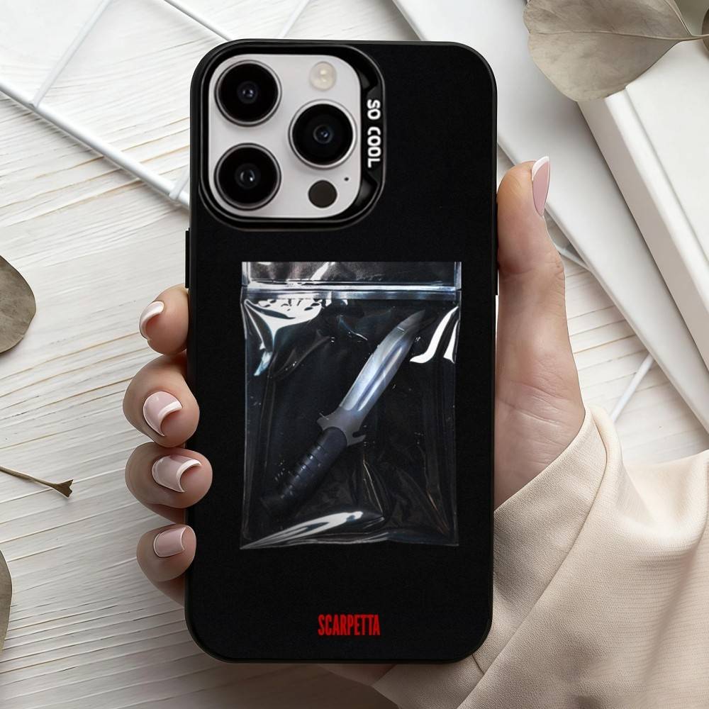 Чехол для телефона Сериал Скарпетта Для iPhone17,16,15,14,13,12,11 Plus,Pro Max Черный Конфетный серебристый чехол для телефона