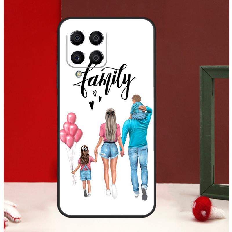 Чехол для Мамы Дочери Девочки Сына Отца Samsung Galaxy M12 M32 M52 M06 M16 M36 M56 M33 M15 M55 M31 M13 M14 M53 M35 M34 M54