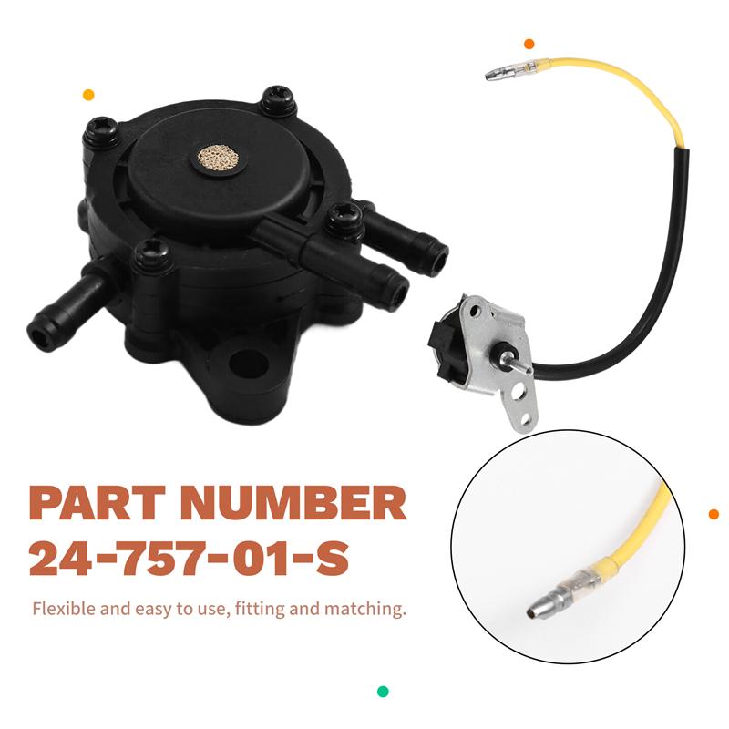 Durable-Fuel Solenoid Replacement Kit For Kohler Models 24-757-01-S 2475701S CH18-CH25 CH620-CH740 CV20 CV640
