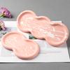 Бетонный тройной круглый поднос силиконовая форма DIY подставка изготовление поделок гипс смола хранение украшений тарелка литьевые формы домашний декор