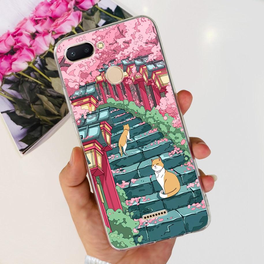 For Cover Xiaomi Redmi 6 Phone Case Fashion Marble Butterfly Soft Silicone Back Cover For Xiomi Redmi 6 6A Redmi6 Redmi6a Fundas