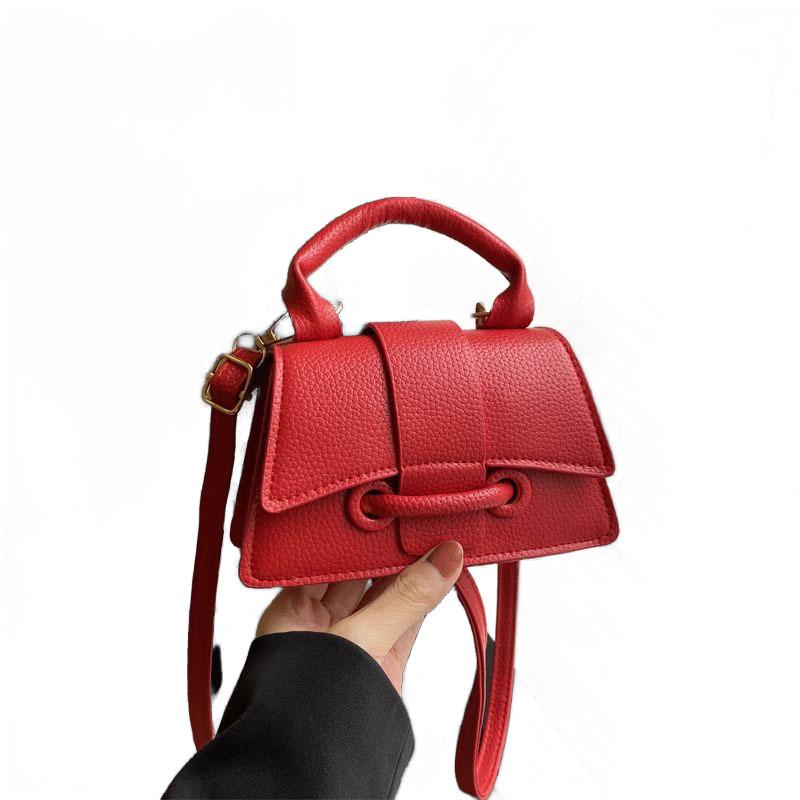 Portable Textured Small Bag, Premium Handbag, Women's 2025 New Mini Fashion Versatile Single Shoulder Messenger Small Square Bag