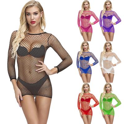 Сексуальное женское нижнее белье в сеточку Babydoll, нижнее белье, ночное белье, боди