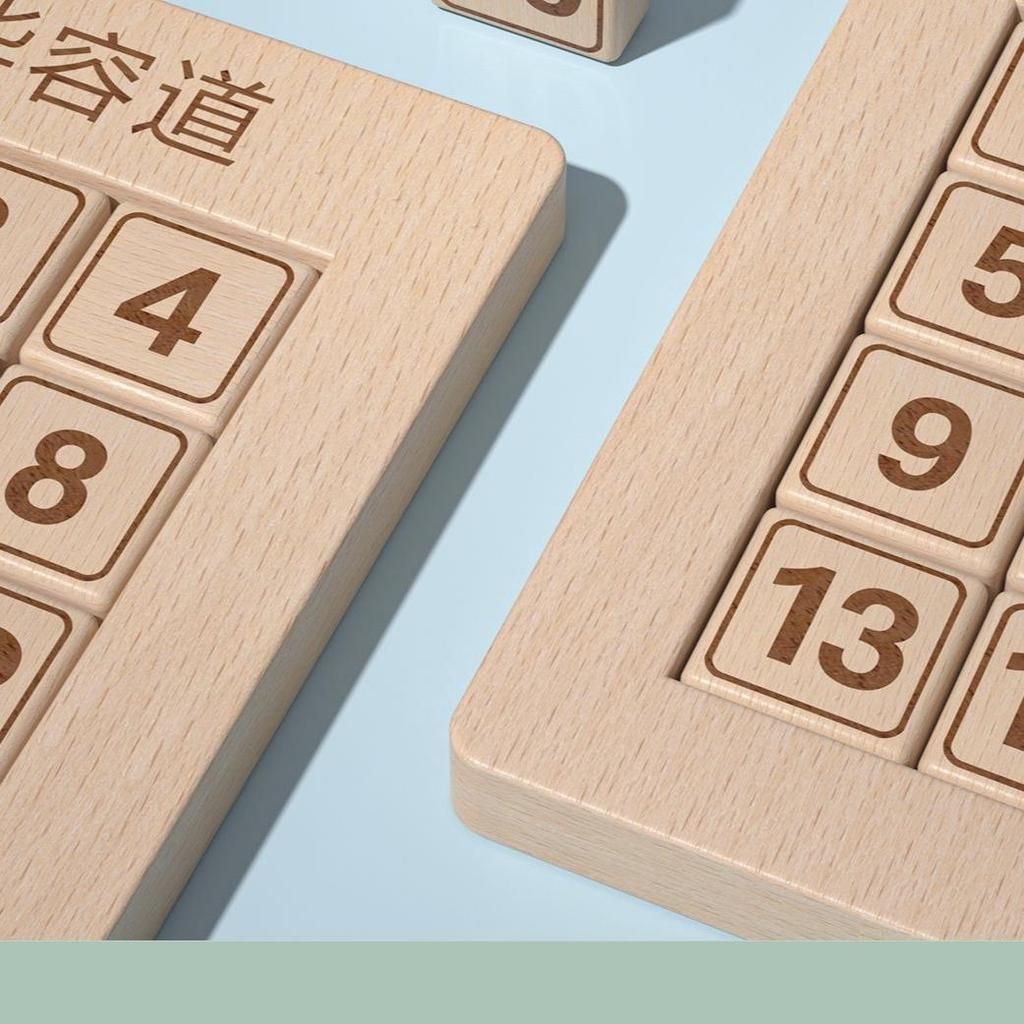 Magnetic Number Huarong Road Sliding Puzzle, 3+ Years Old Kids Educational Brain Teaser Toy, Montessori Number Slide Puzzle for Elementary Students